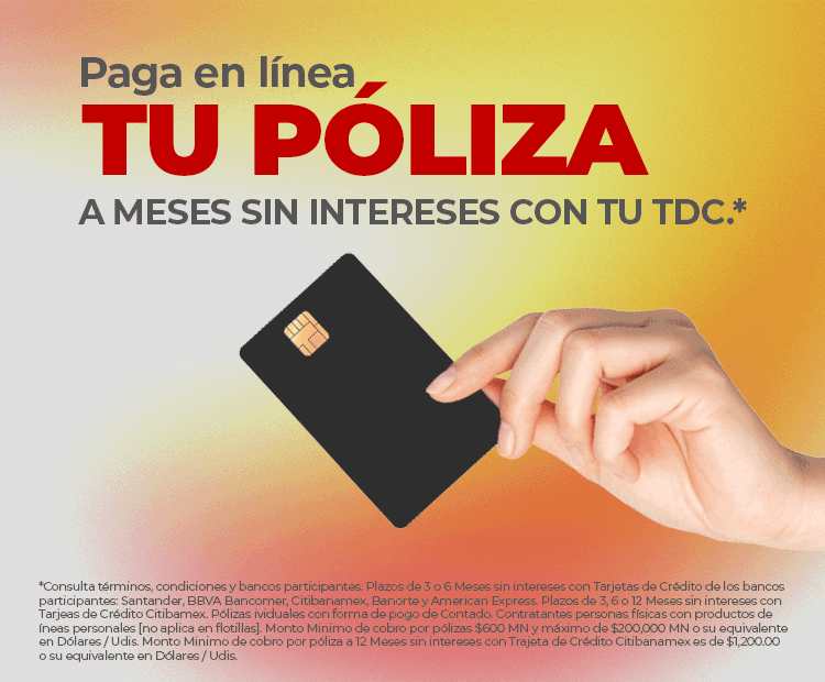 Póliza meses sin intereses